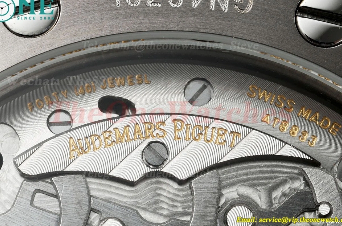 Wht SS APPF Oak RU Offshore A4401 43mm Blue Royal 26420 0303